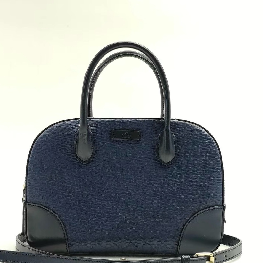 Gucci Dark Blue Satchel Bag